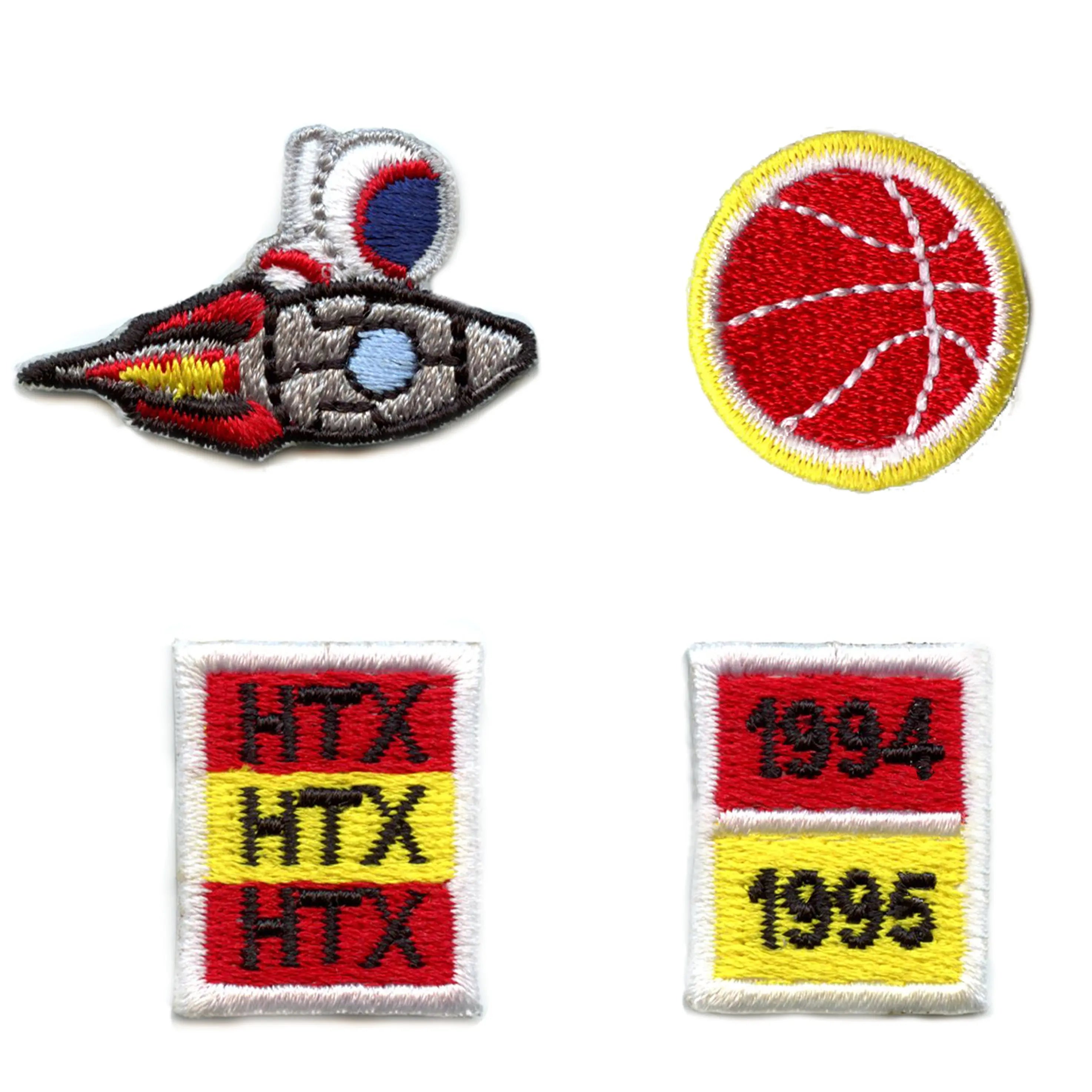 Houston Basketball  Mini Patch Set Sports Team Rocket Embroidered Iron On
