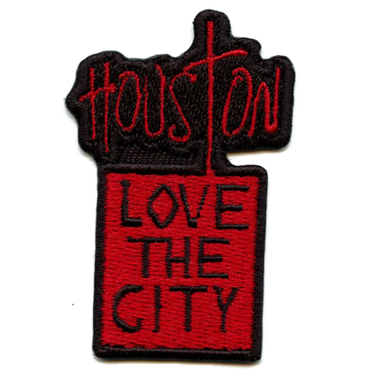Houston Love The City Patch Graffiti Murral Art Embroidered Iron On