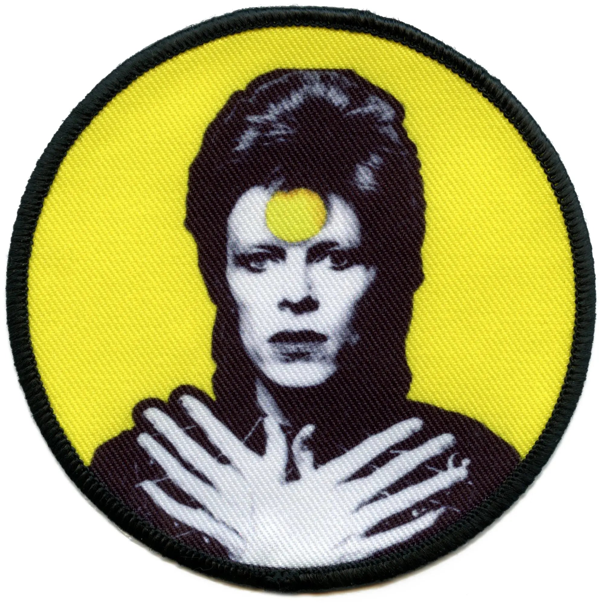 Icon David Bowie Patch Hands Crossed Pose Sublimated Iron On