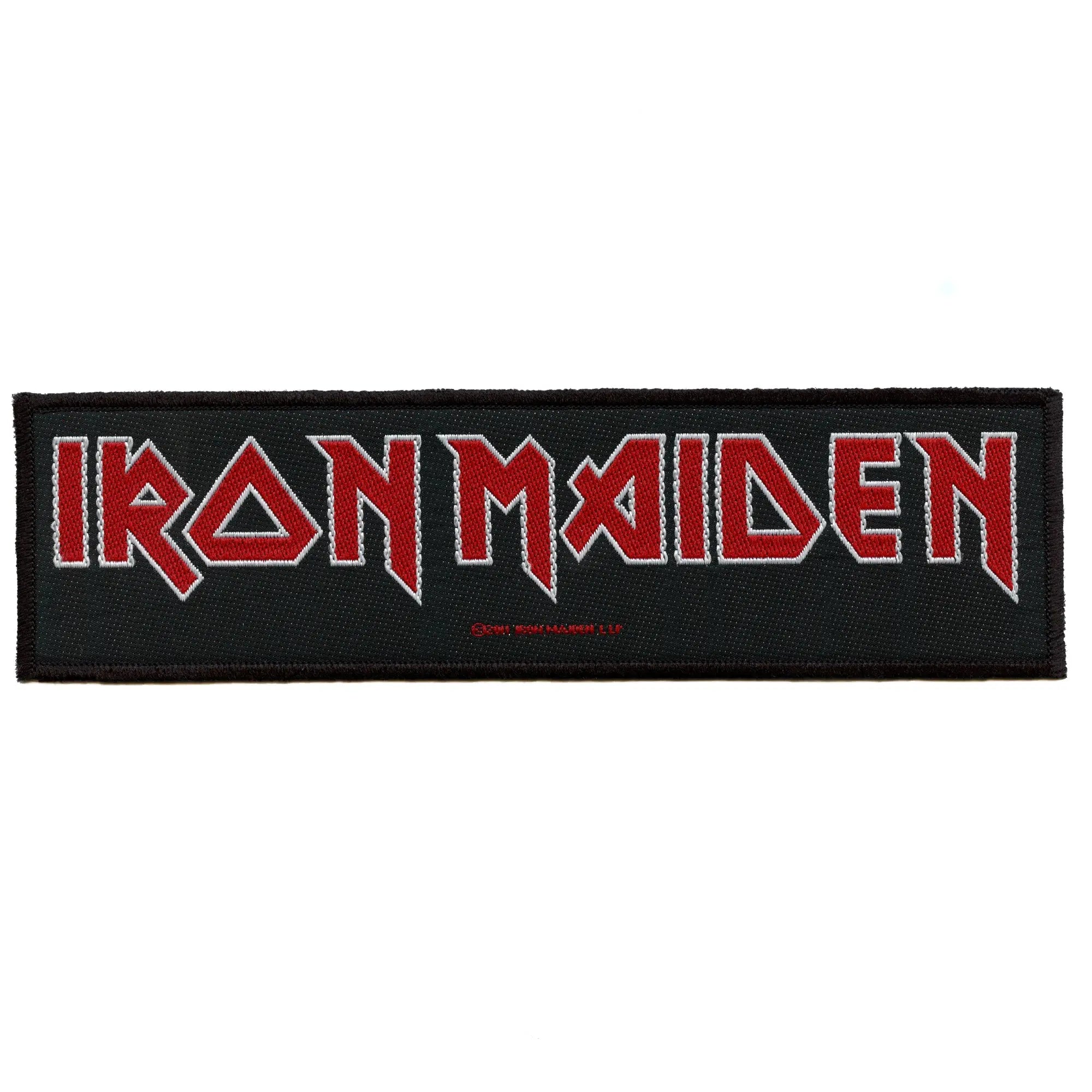 Iron Maiden England Strip Patch Heavy Metal Band Woven Iron On