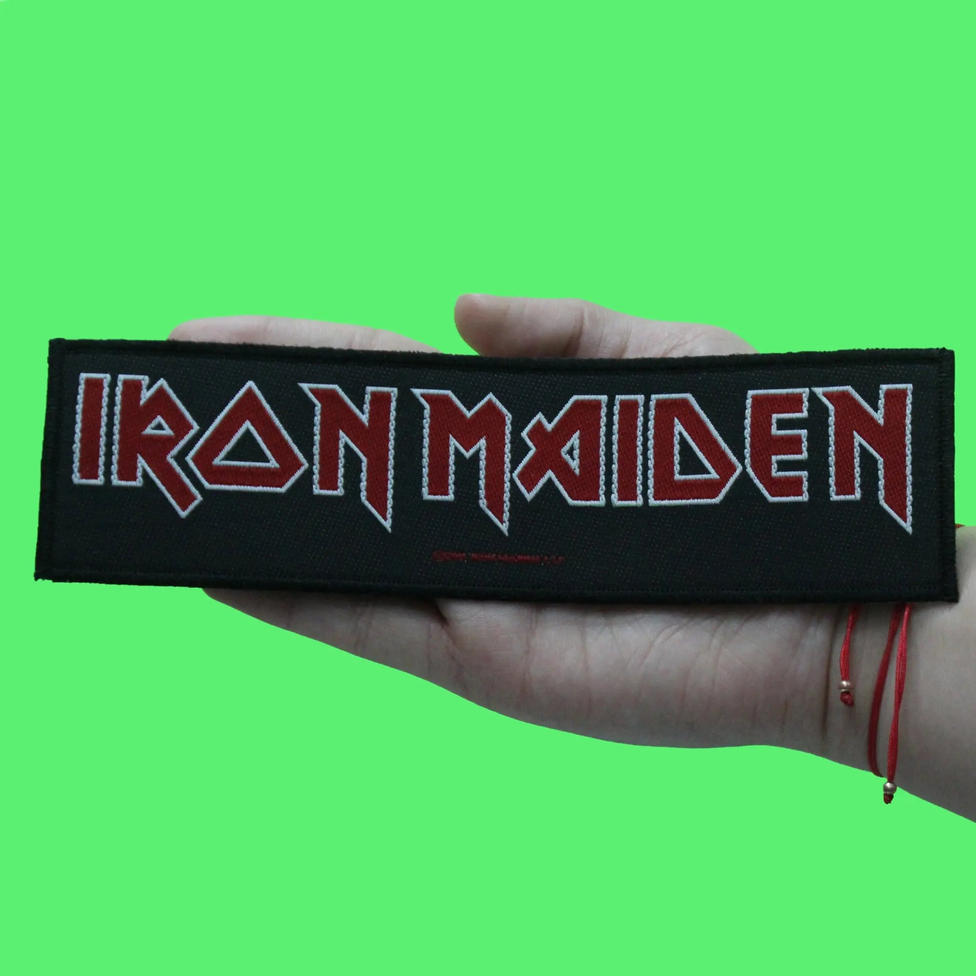 Iron Maiden England Strip Patch Heavy Metal Band Embroidered Iron On