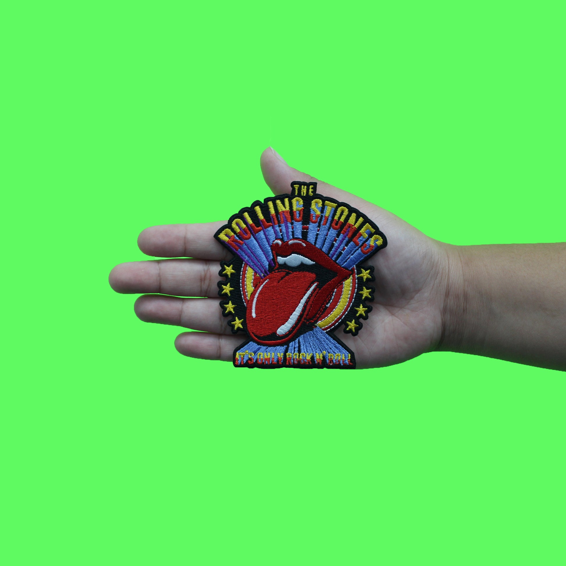 Its Only Rock N' Roll Patch Rolling Stones Classic Embroidered Iron On