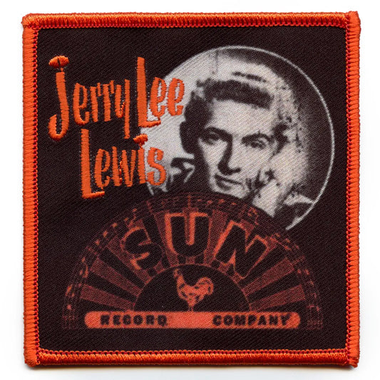 Jerry Lee Lewis Poster Portrait Patch Sun Records Embroidered Iron on