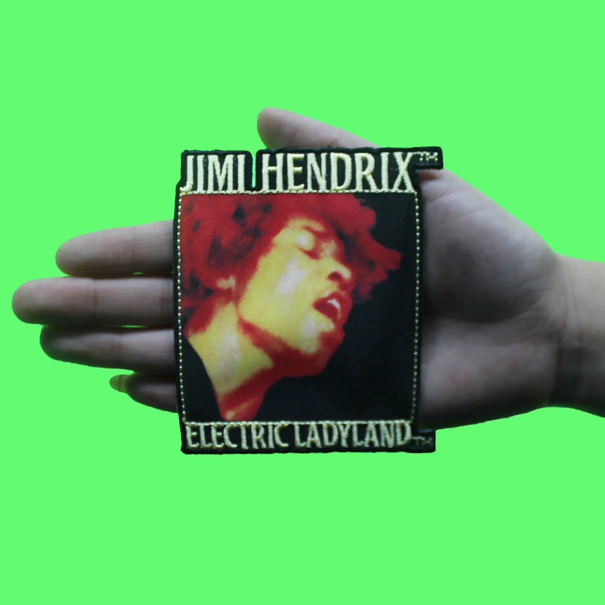 Jimi Hendrix Face Patch Electric LadyLand Music Sublimated Embroidered Iron On