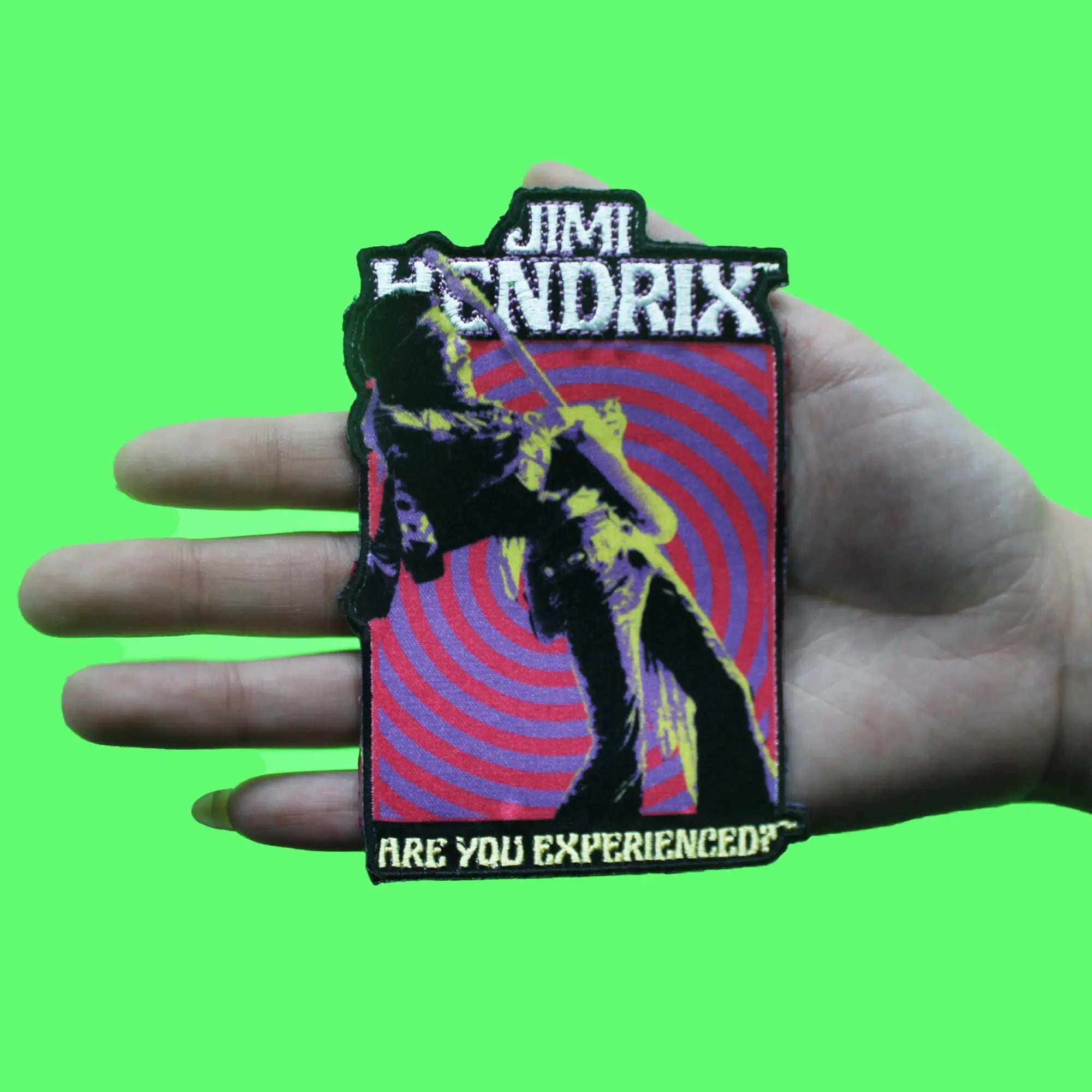 Jimi Hendrix Swirl Patch Are You Experienced Sublimated Embroidered Iron On