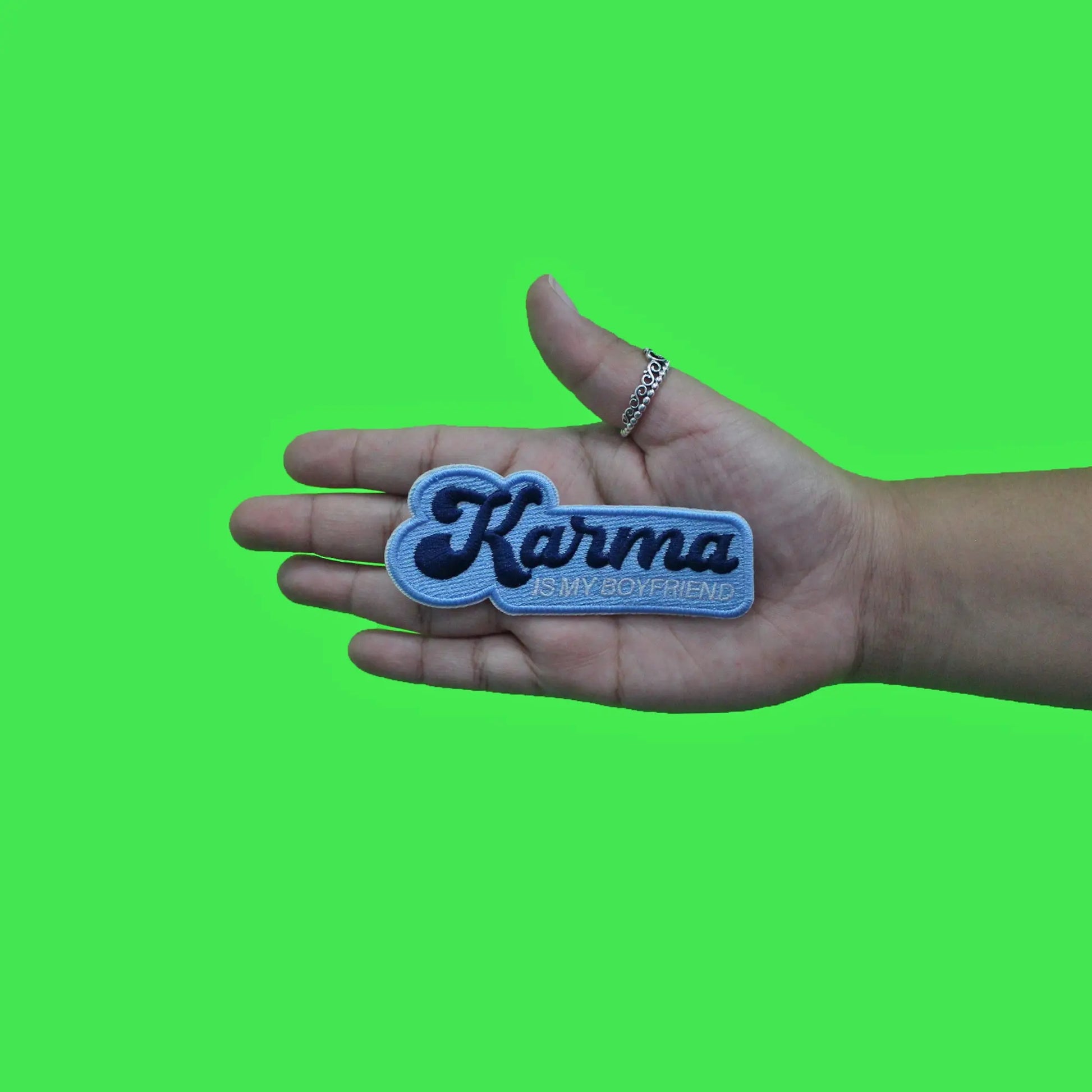 Karma Is My Boyfriend Patch Eras Music Pop Embroidered Iron On