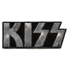 Kiss Chrome Script Logo Patch American Rock Band Woven Iron On