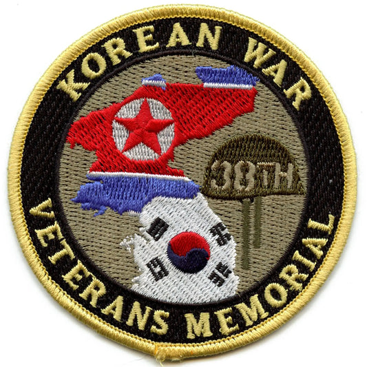Korean War 38th Veterans Memorial Patch United Nations Embroidered Iron On