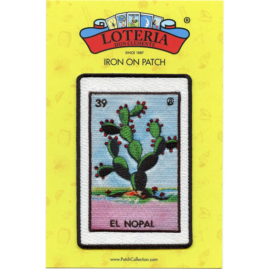 El Nopal 39 Patch Mexican Loteria Card Sublimated Embroidery Iron On