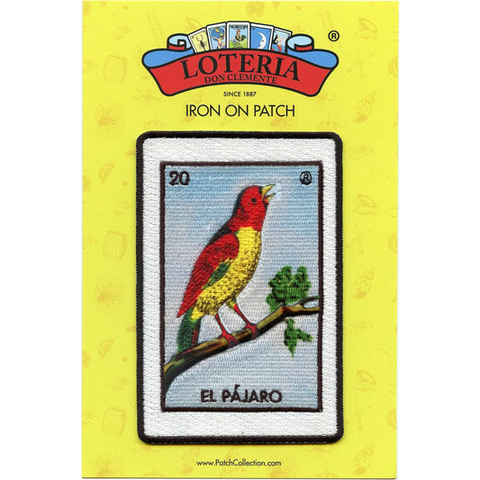 El Pajaro 20 Patch Mexican Loteria Card Sublimated Embroidery Iron On