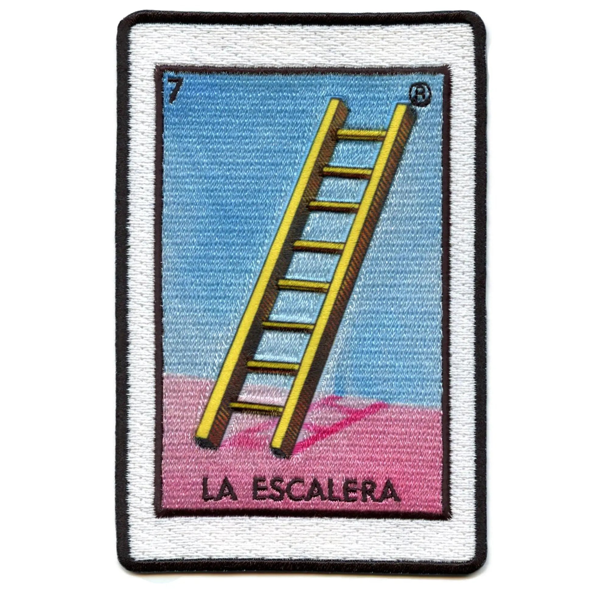 La Escalera 7 Patch Mexican Loteria Card Sublimated Embroidery Iron On