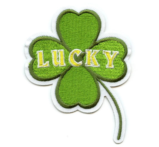Lucky Shamrock Clover Patch Irish Holiday Flower Embroidered Iron On