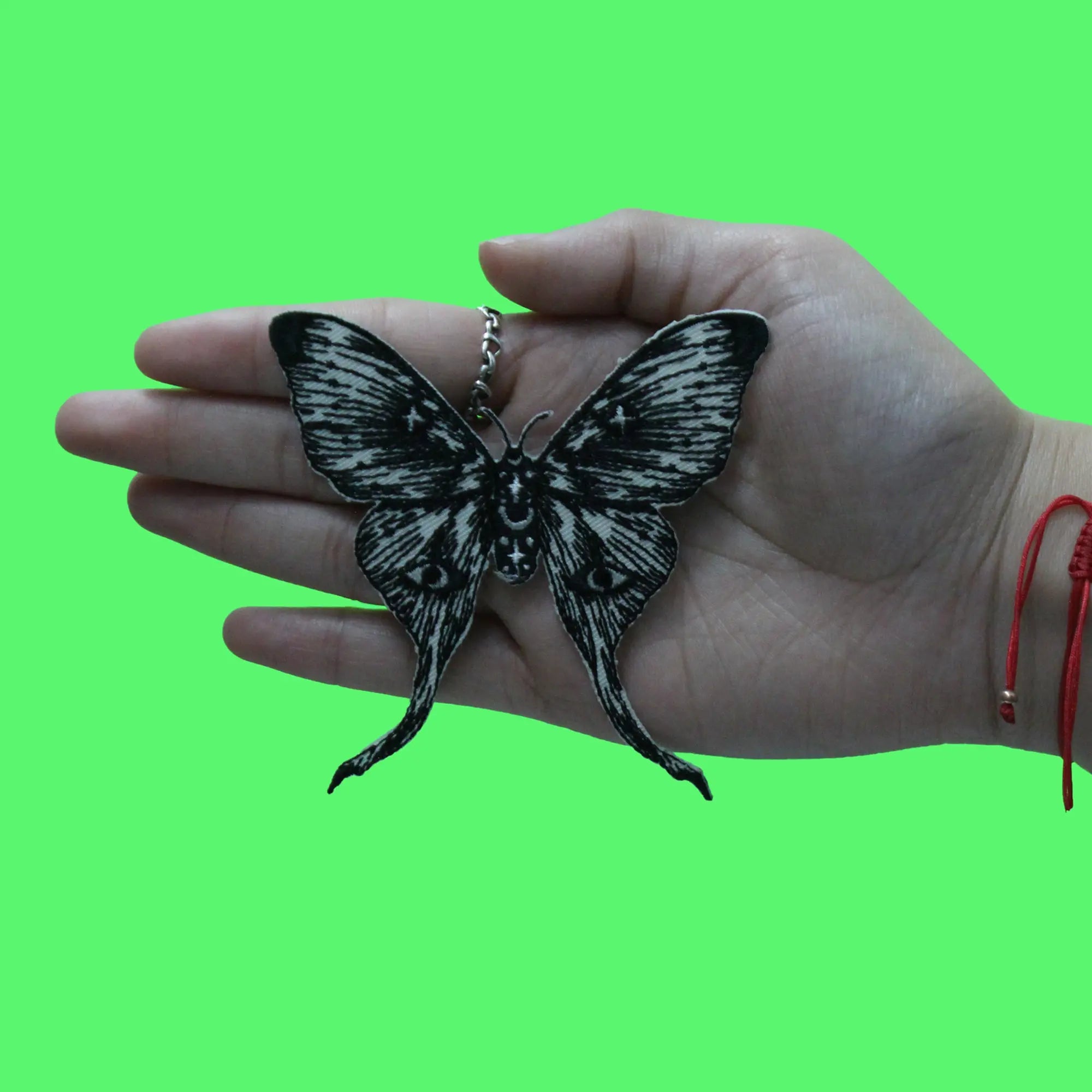 Magic Moon Moth Patch Episodic Drawing Mythology Embroidered Iron On