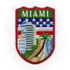 Miami Florida City Tourist Patch World Travel Badge Embroidered Iron On