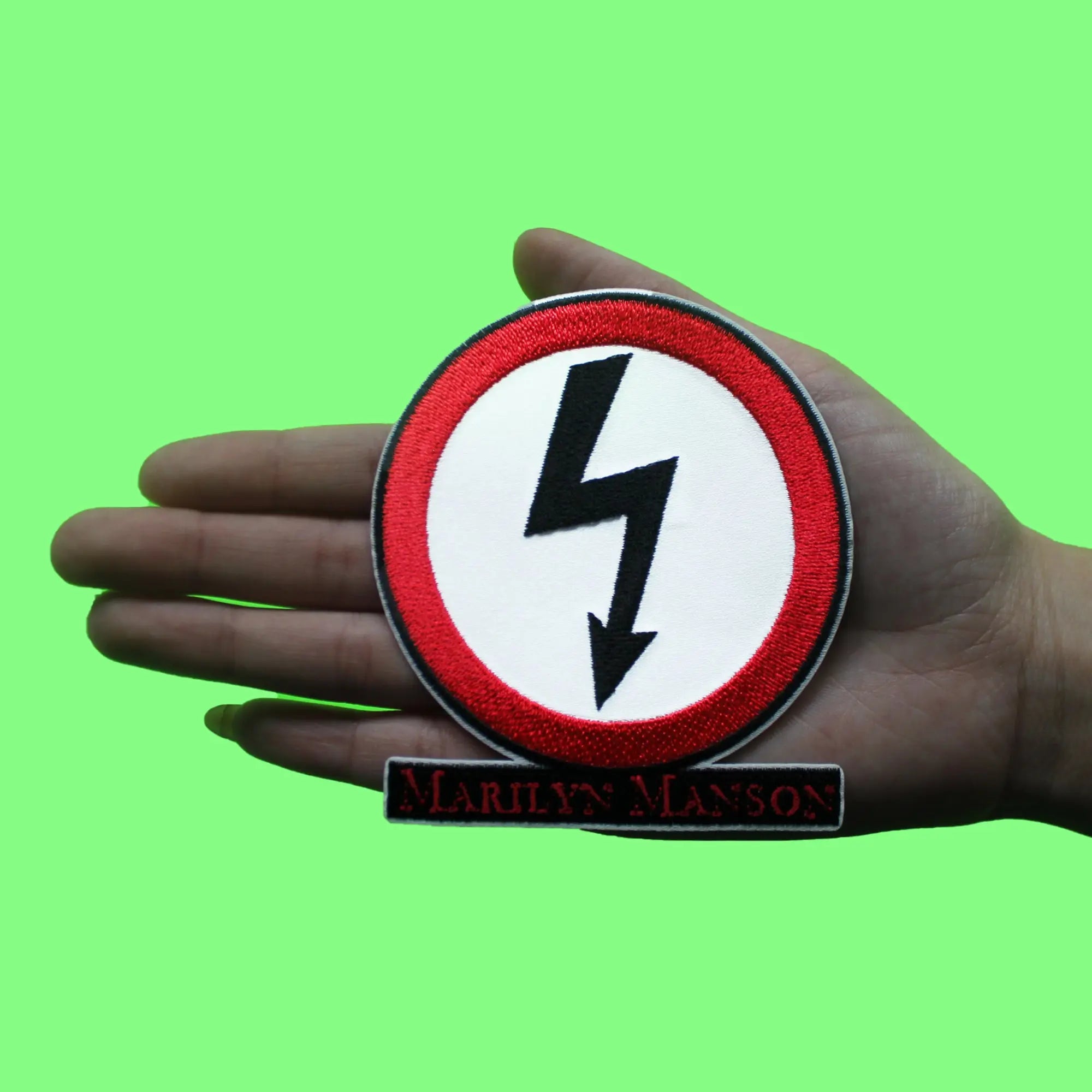 Marilyn Manson Crooked Arrow Patch Heavy Metal Rock Band Embroidered Iron On