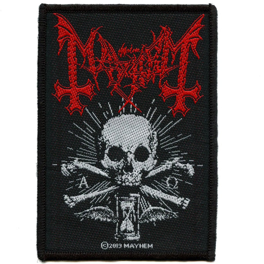 Mayhem Alpha Omega Daemon Patch Norway Maniac Metal Woven Iron On