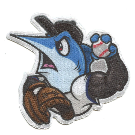 Miami Florida Mascot PhotoPatch Baseball Fish Parody Embroidery Iron On
