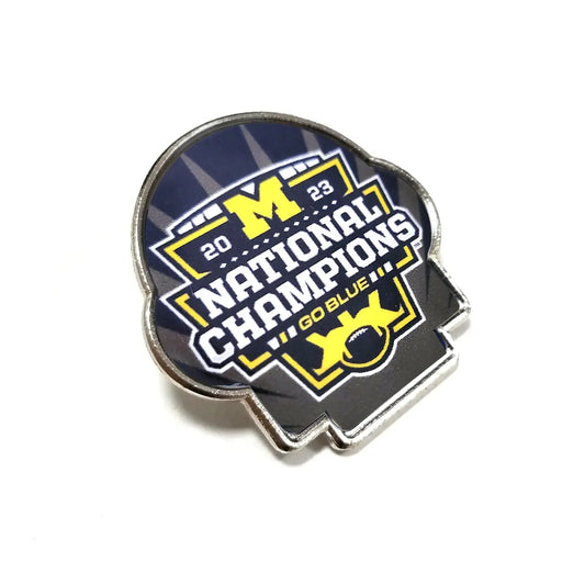 Michigan Wolverines National Champions Football Lapel Pin 2023-2024