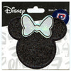 Minnie Mouse Glitter Head Patch Holographic Bow Disney Applique Iron On