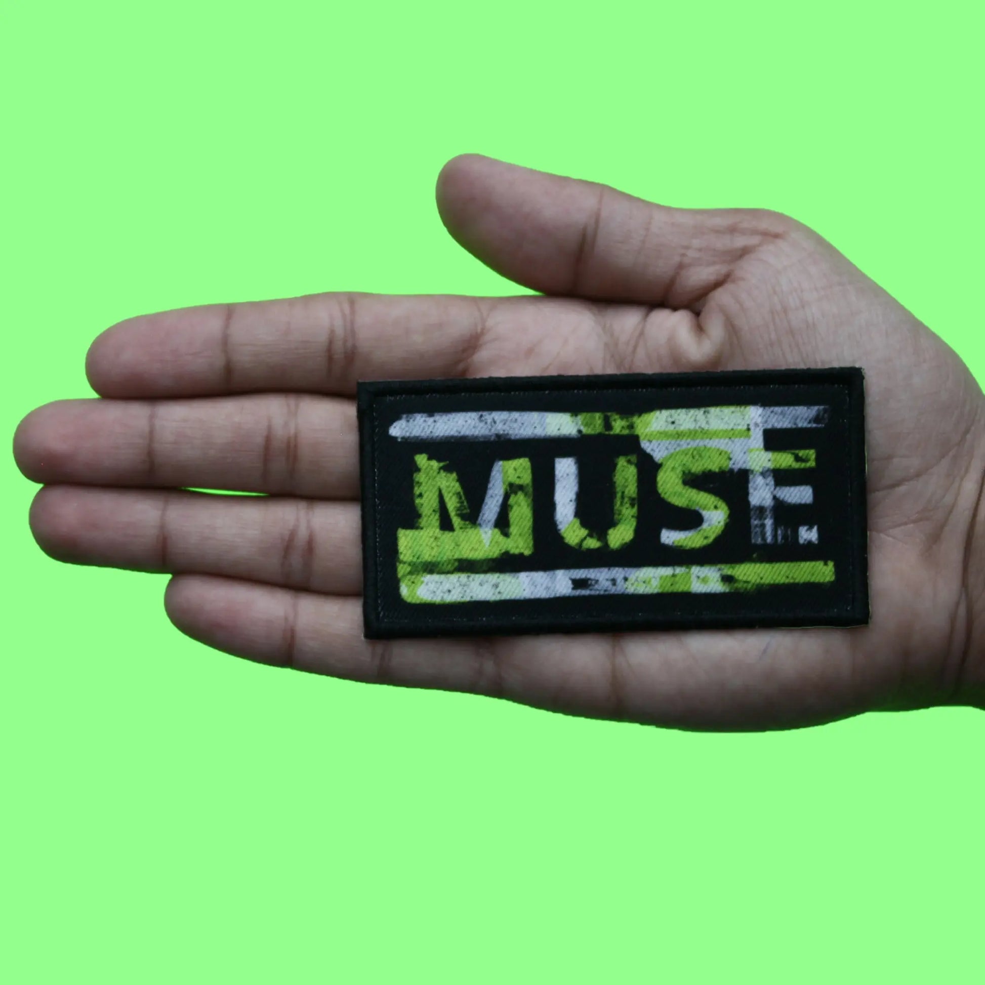 Muse Rock Band Patch Distressed Script Logo Sublimated Embroidery Iron On