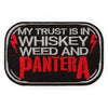 Pantera Whiskey And Weed Patch Heavy Metal Embroidered Iron On