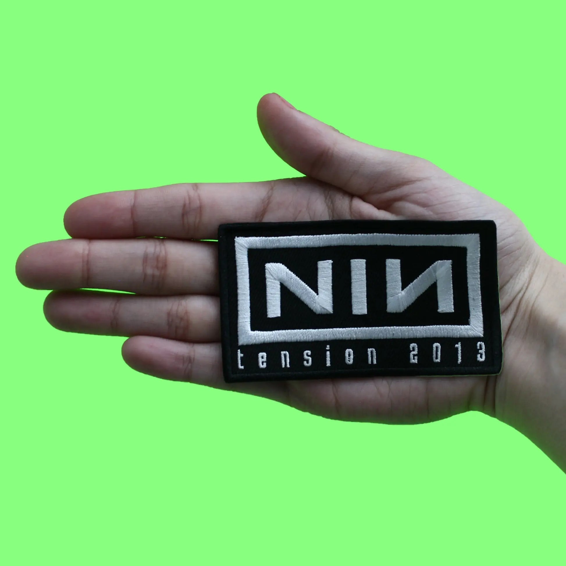 Nine Inch Nails Patch Tension 2013 Tour Embroidered Iron On