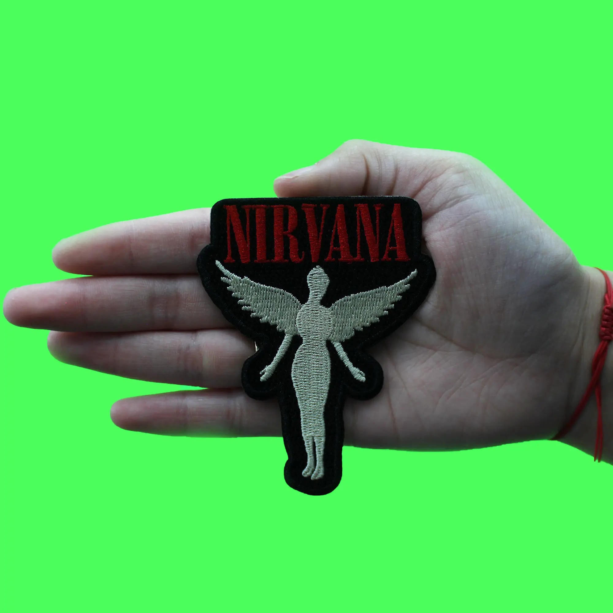 Nirvana In Utero Cut-Out Patch Angel Grunge Alternative Rock Embroidered Iron On