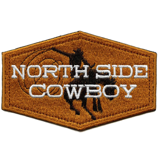 North Side Cowboy Patch Western Rodeo Horse Embroidered Iron On