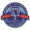Philadelphia Phillies 20th Anniversary Logo Jersey Patch 2024
