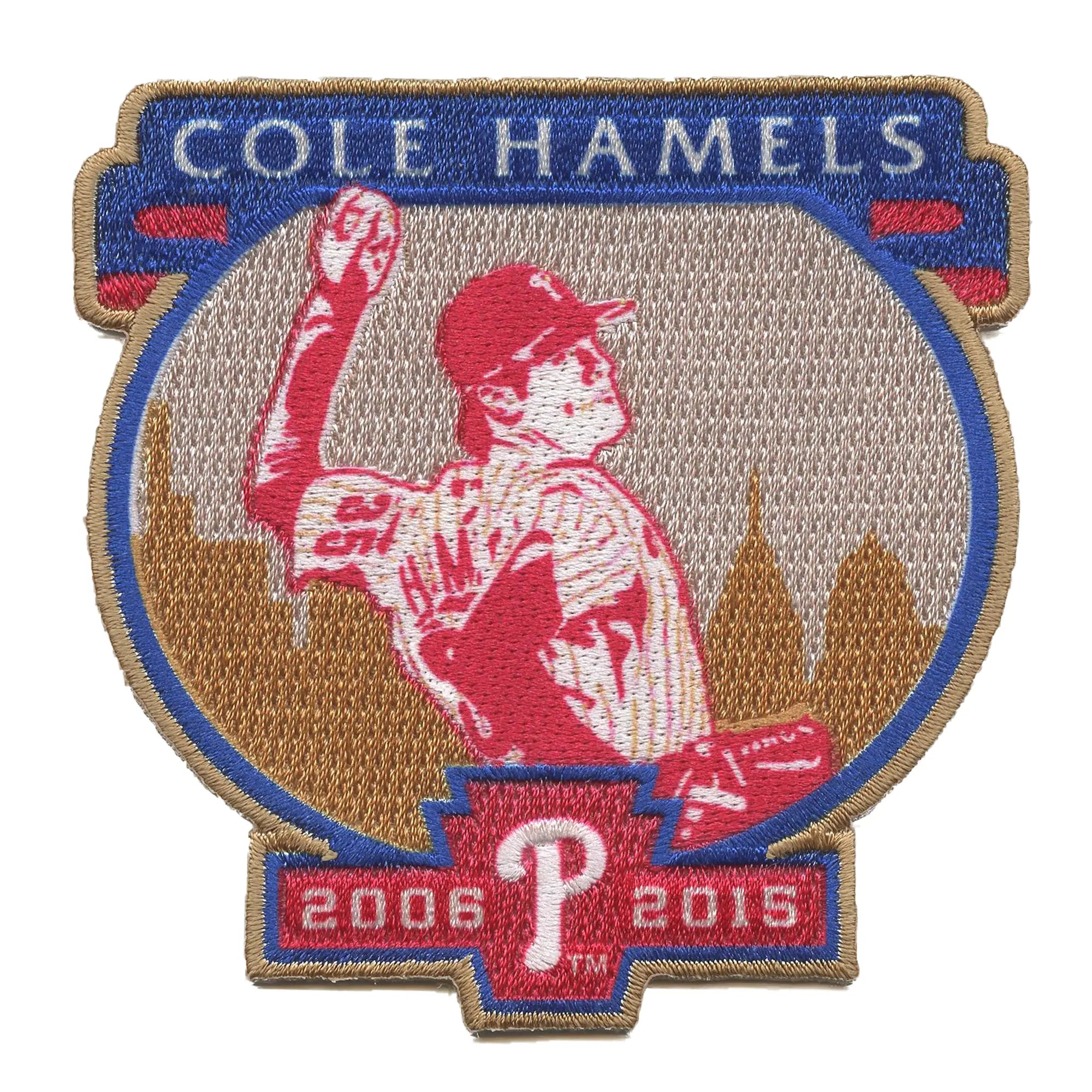 Philadelphia Phillies Cole Hamels Patch Sports Team Player Embroidered