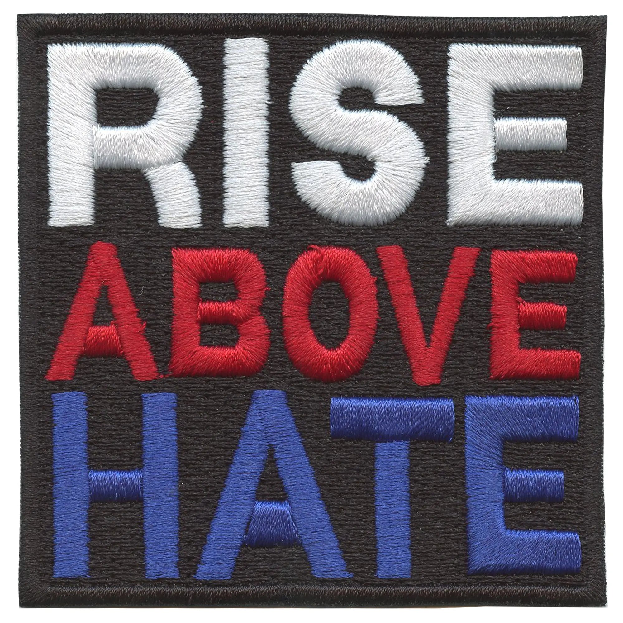 Rise Above Hate Patch Wrestling Fandom Script Embroidered Iron On