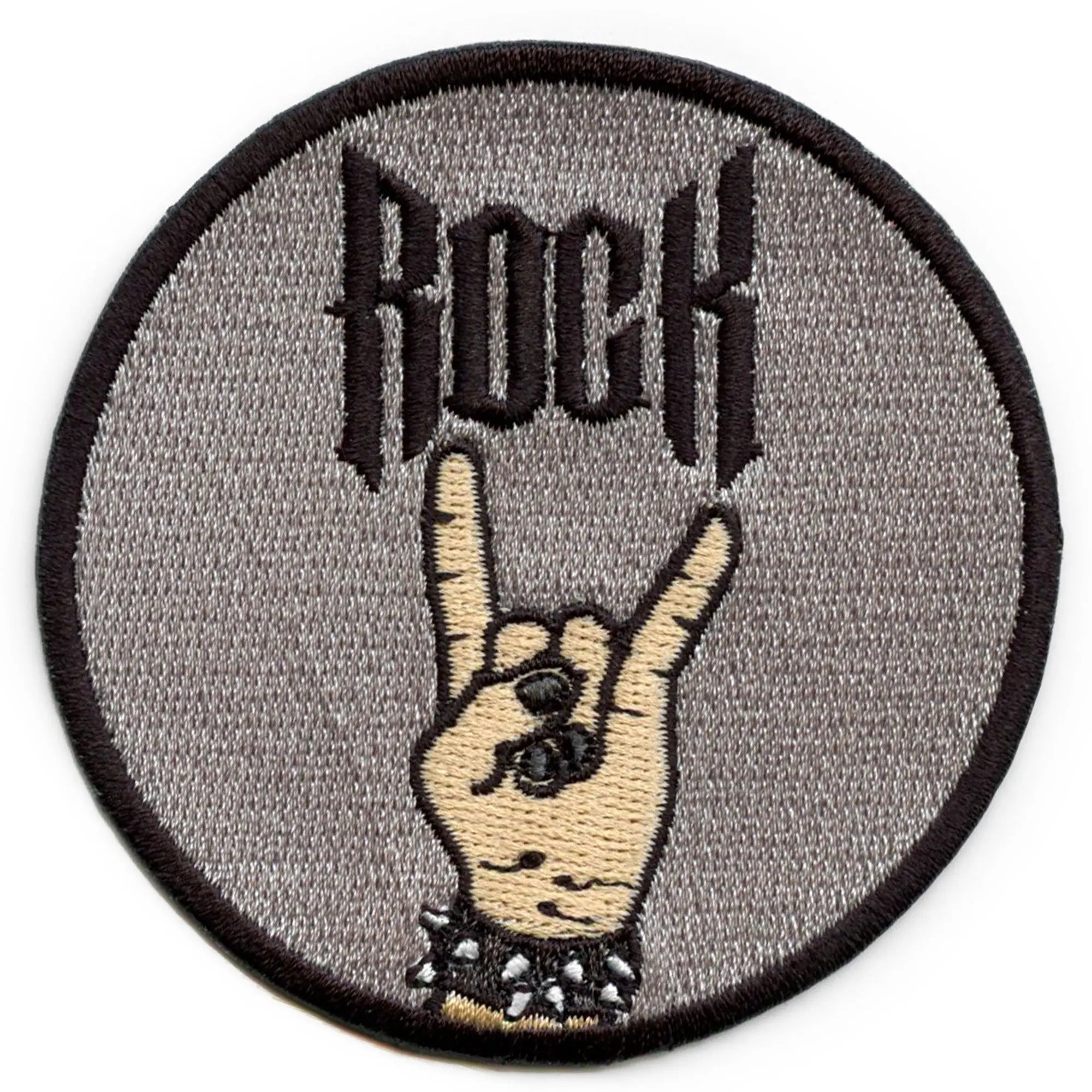 Patch main Rock Sign Alternative Metal Punk brodé thermocollant