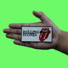 Rolling Stones White Box Logo Patch English Rock Band Embroidered Iron On