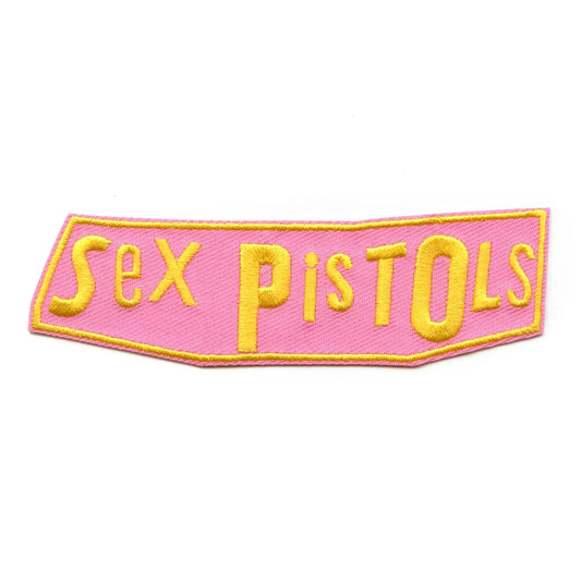 Sex Pistols Pink Logo Patch Rock Music Band Embroidered Iron On