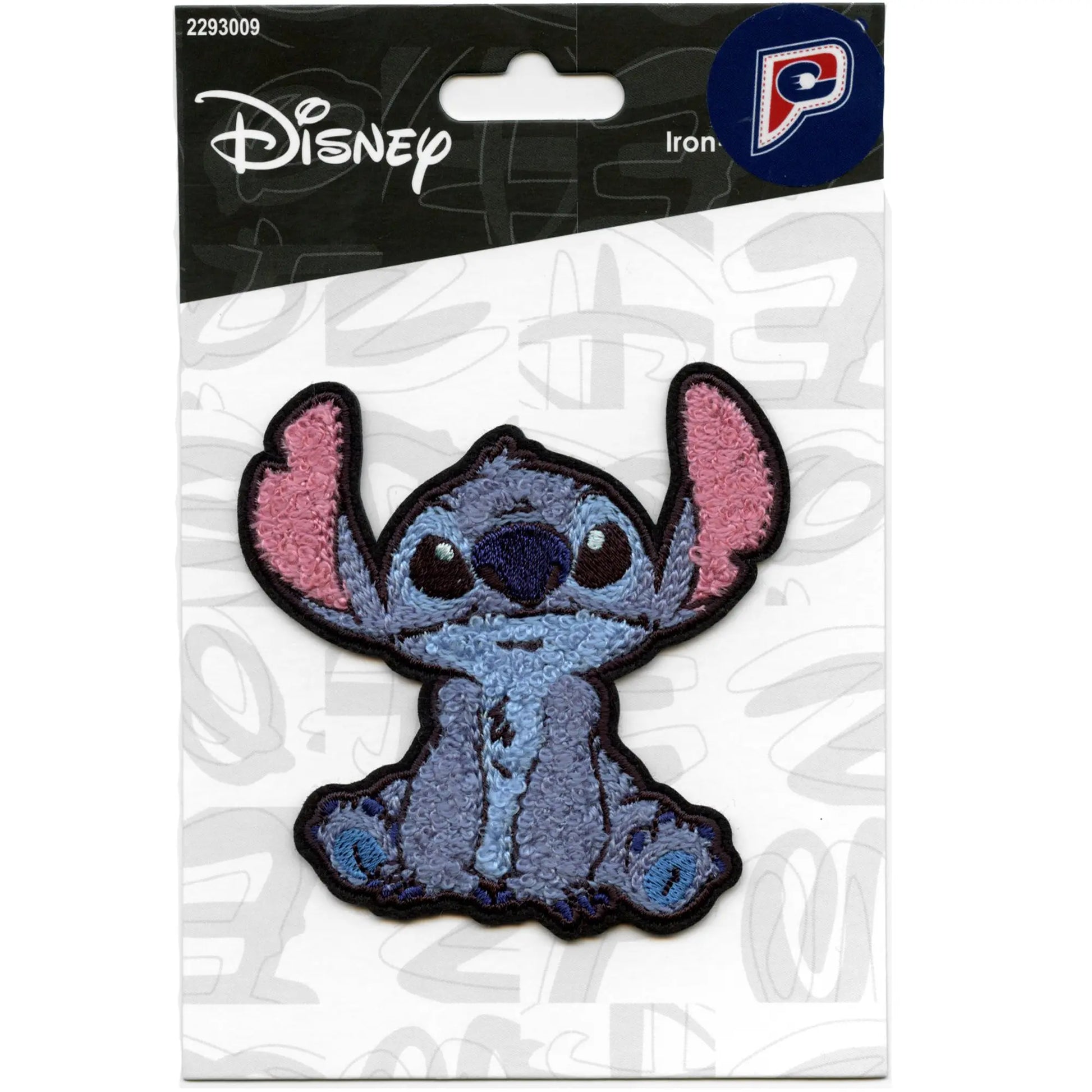 Lilo And Stitch Sitting Tall Ears Patch Blue Intergalactic Alien Chenille Iron On