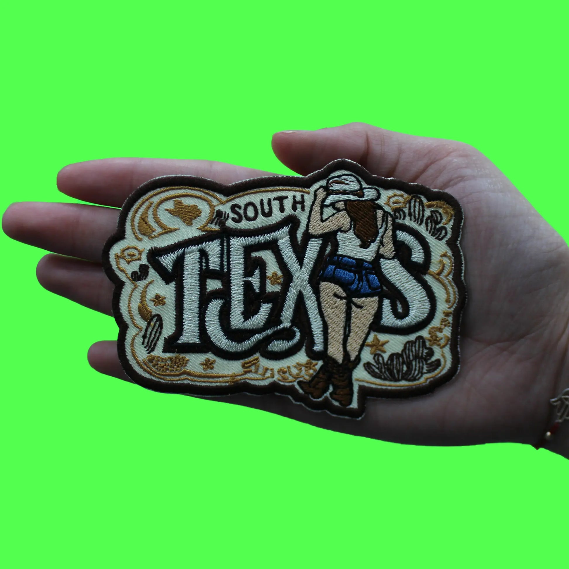 South Texas Cowgirl Patch Western Country Aesthetic Embroidered Iron On
