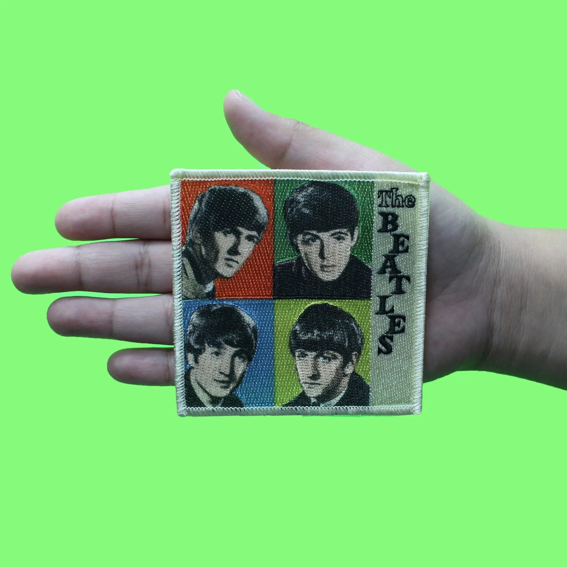 The Beatles Vintage Portraits Patch Iconic Rock Band Sublimated Iron On