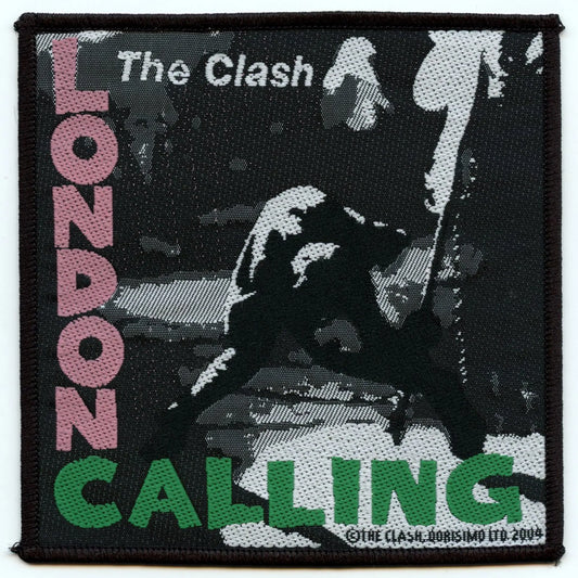 The Clash London Calling Patch Punk Rock Band Woven Iron On
