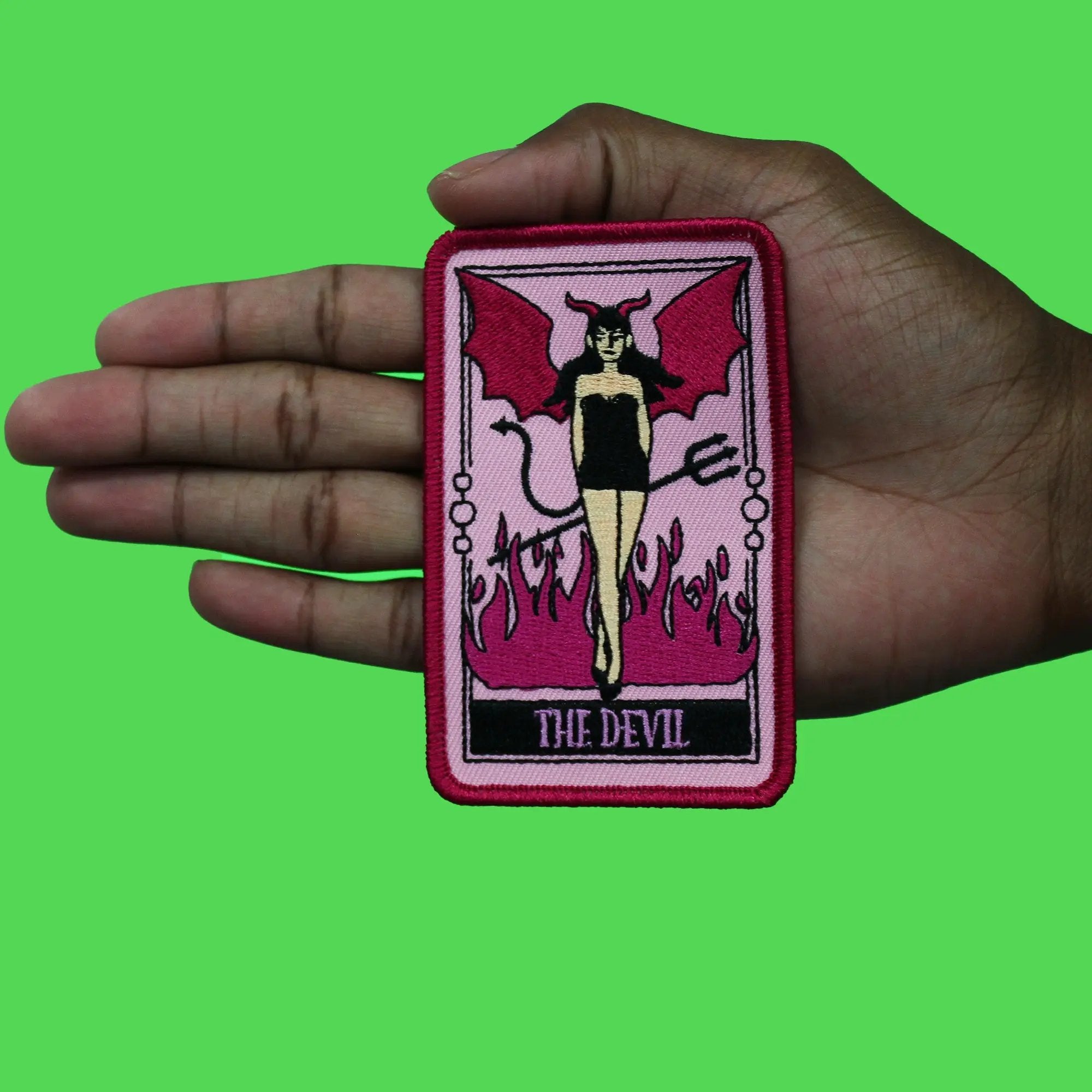 The Devil Tarot Card Patch Spiritual Readings Psychic Embroidered Iron On