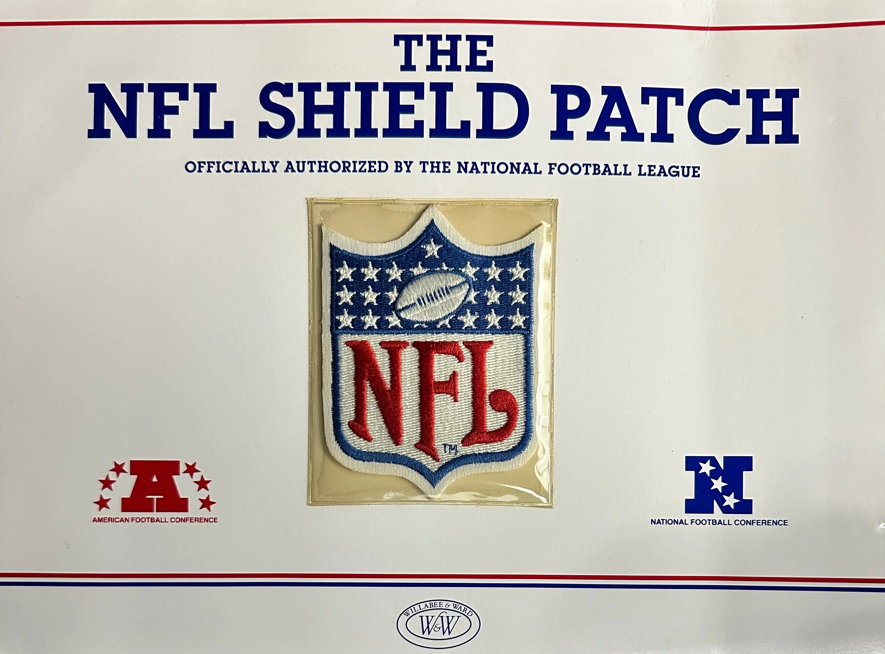 The Official NFL Shield Willabee & Ward Patch National Football League (Discontinued)
