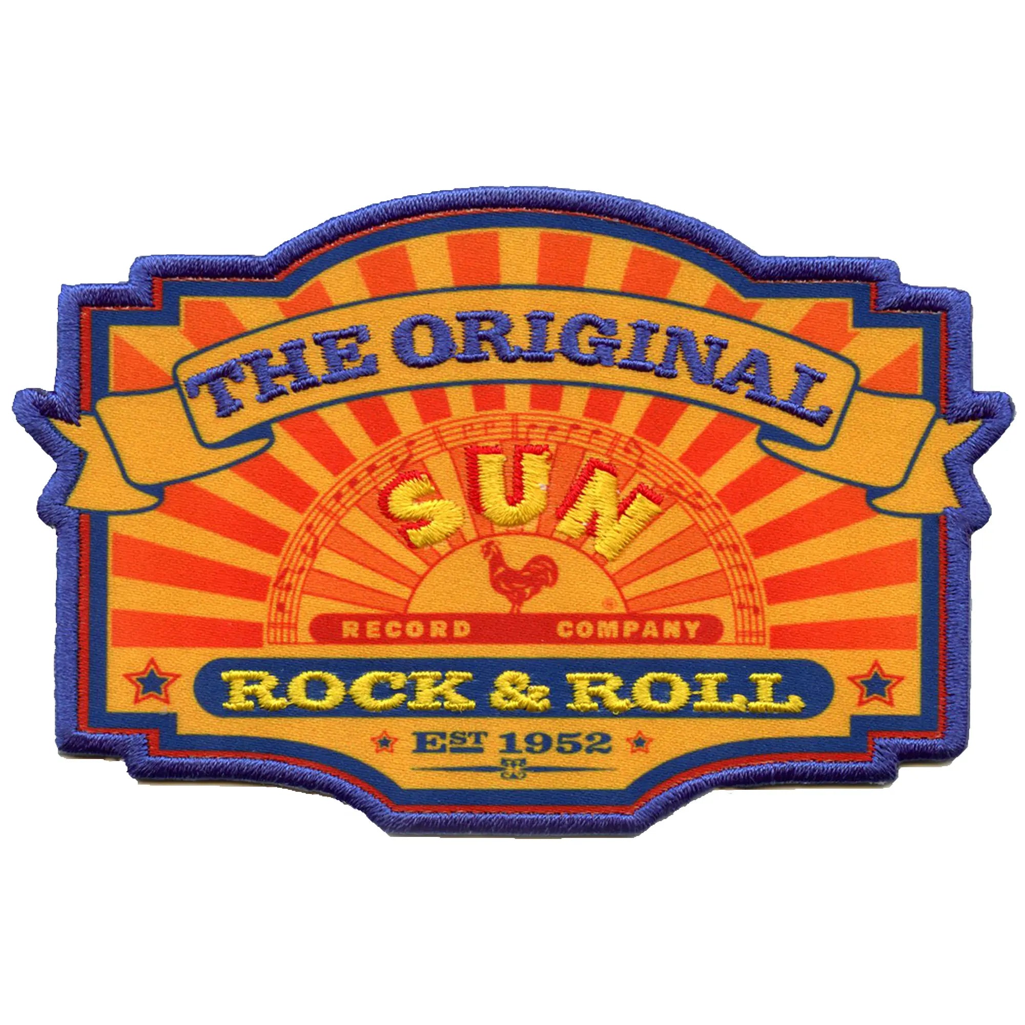 The Original Sun Records Patch Legend Rock King Sublimated Embroidery Iron on