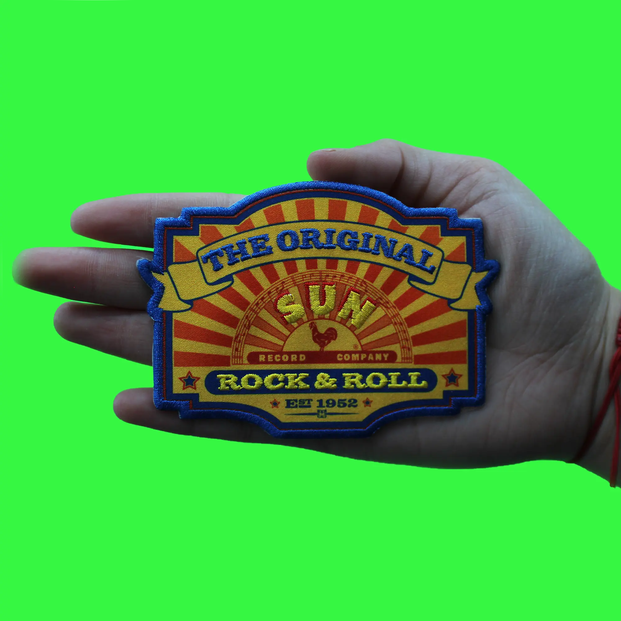 The Original Sun Records Patch Legend Rock King Sublimated Embroidery Iron on