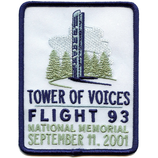 Tower Of Voices Flight 93 Patch National Memorial Monument Embroidered Iron On