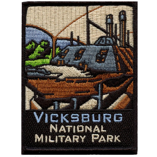 Vicksburg National Military Park Patch Mississippi War Hike Embroidered Iron On