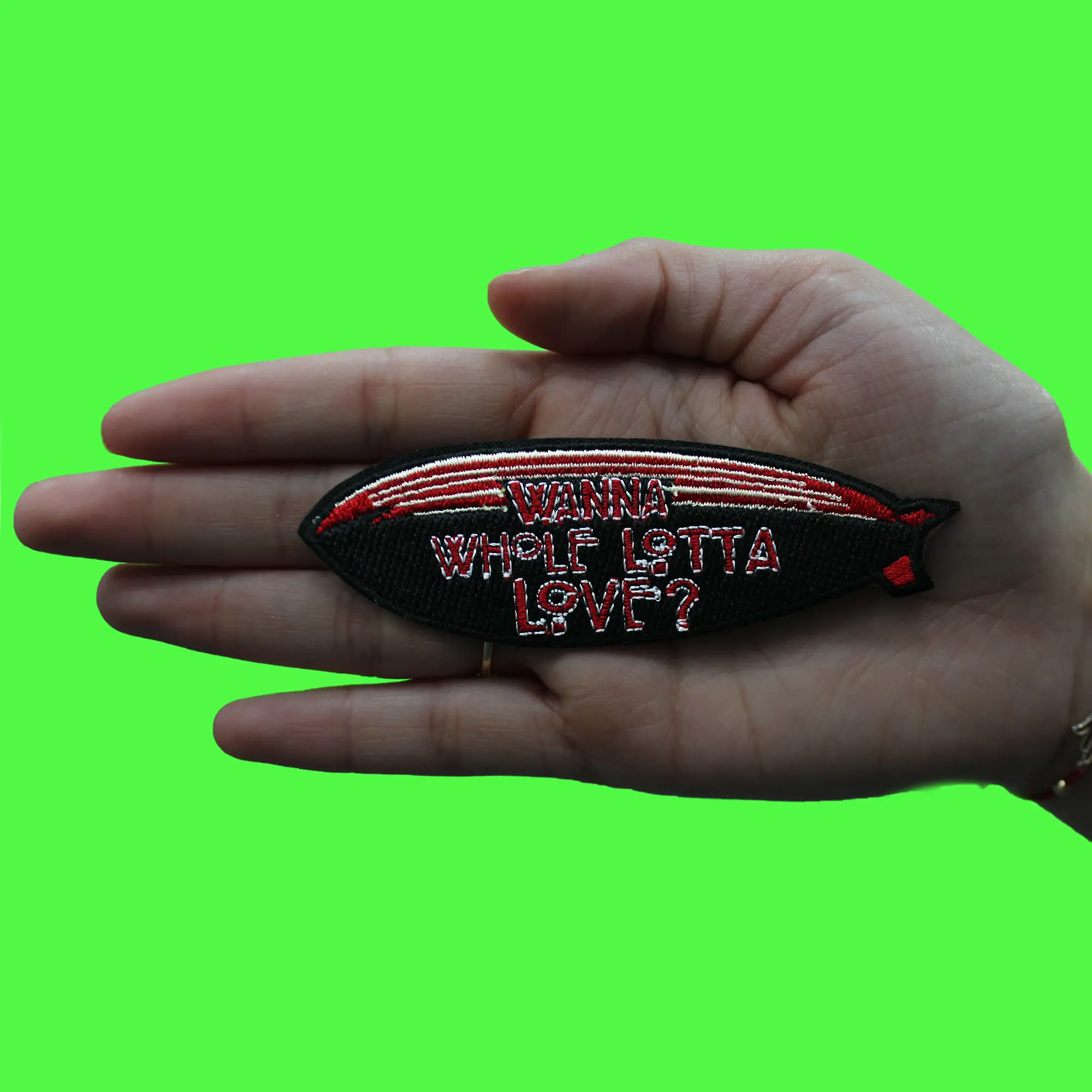 Wanna Whole Lotta Love? Patch Rock Metal Band Embroidered Iron On