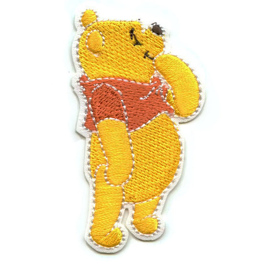 Disney The Winnie Pooh Patch Cartoon Looking Up Embroidered Iron On