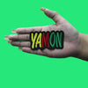 Yamon Script Jamaican Patch Slang Caribbean Embroidered Iron On