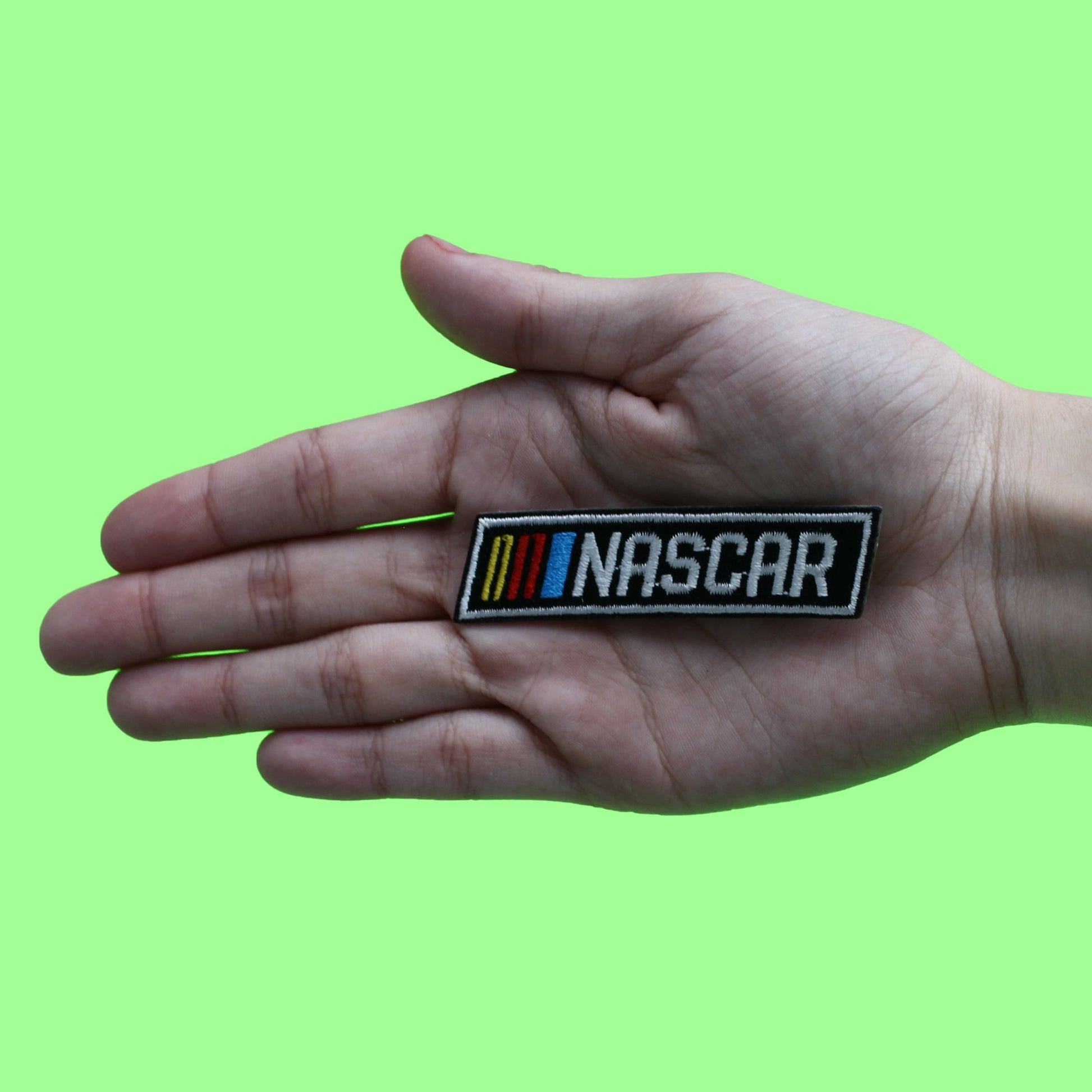 Nascar Logo Script Patch American Car Racing Embroidered Iron On Patch