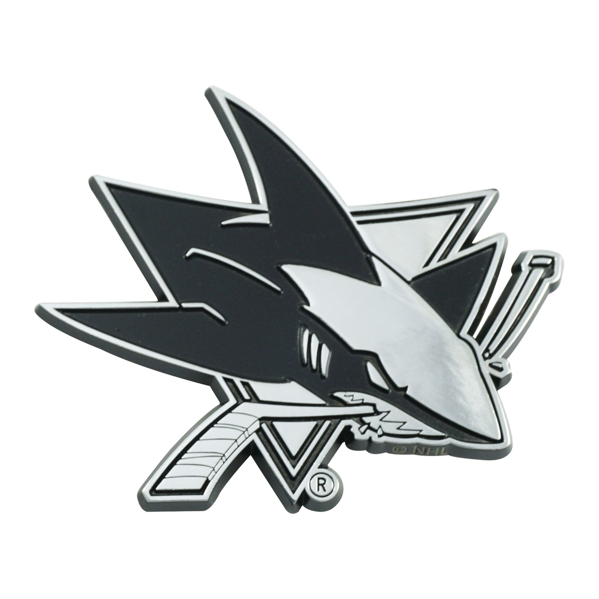 San Jose Sharks Solid Metal Emblem – Patch Collection