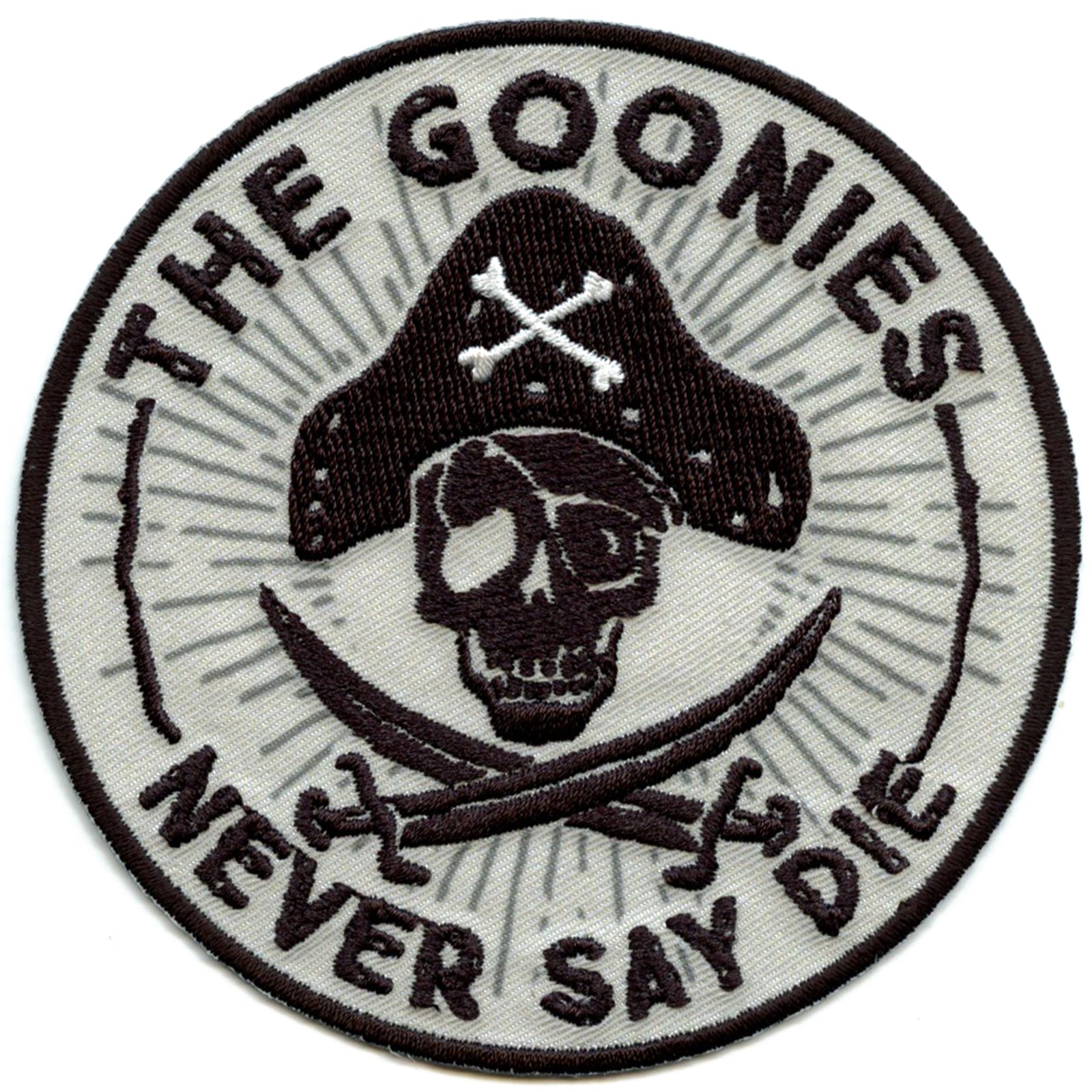 The Goonies Never Say Die Cute Patch Embroidered Fabric Applique Funny Patches Tactical Military Morale Combat Armband Badges